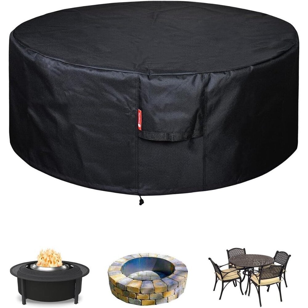 Heavy Duty Fire Pit Cover 60 Inch Round Waterproof